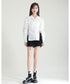 Cut-Out Ribbon Sleeve Shirt